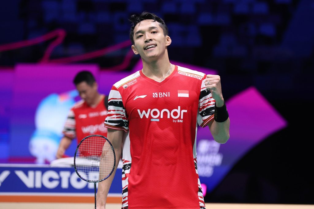Jonatan Christie bertanding di babak 16 besar Malaysia Open 2026