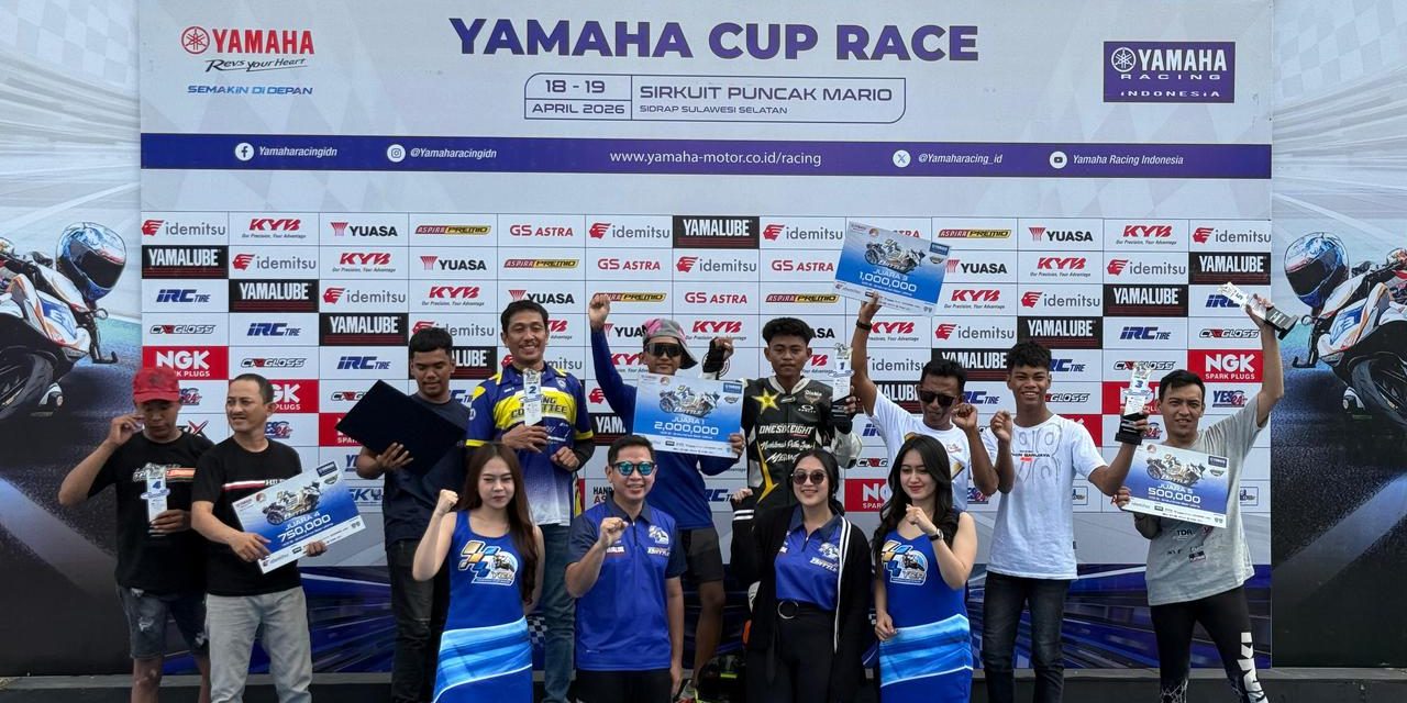 Sulsel Nyaris Sapu Bersih di Yamaha Cup Race 2026 Sidrap