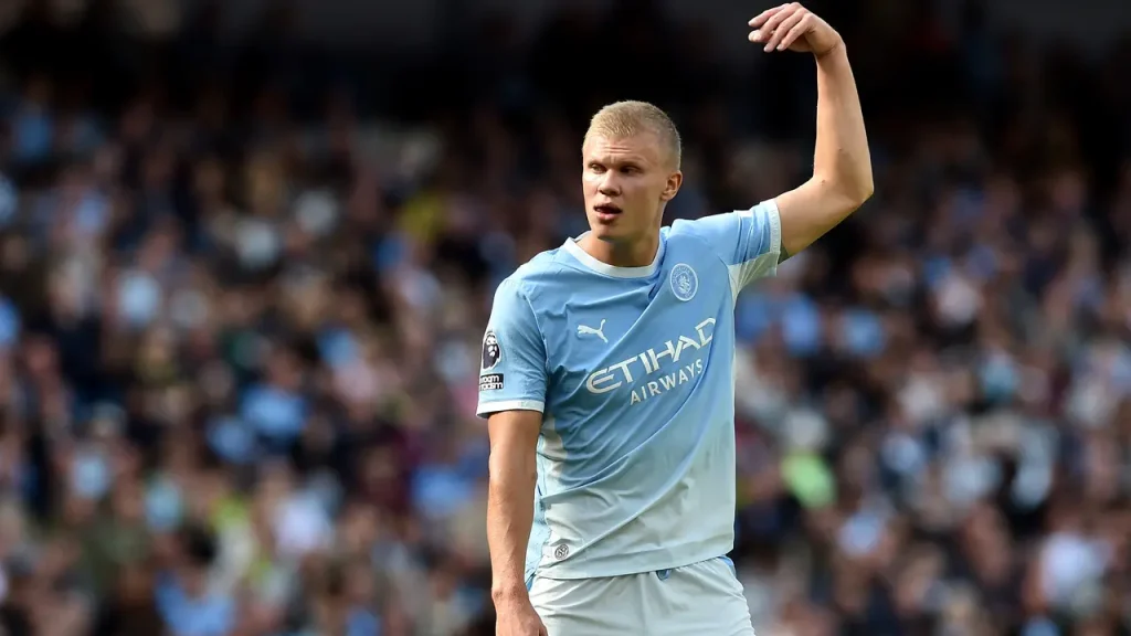 Erling Haaland mencetak gol kemenangan Manchester City vs Coventry City di Liga Inggris 2026/2027.