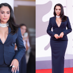 Georgina Rodriguez Tampil Elegan dengan Power Suit Biru Malam di Venice Film Festival 2026